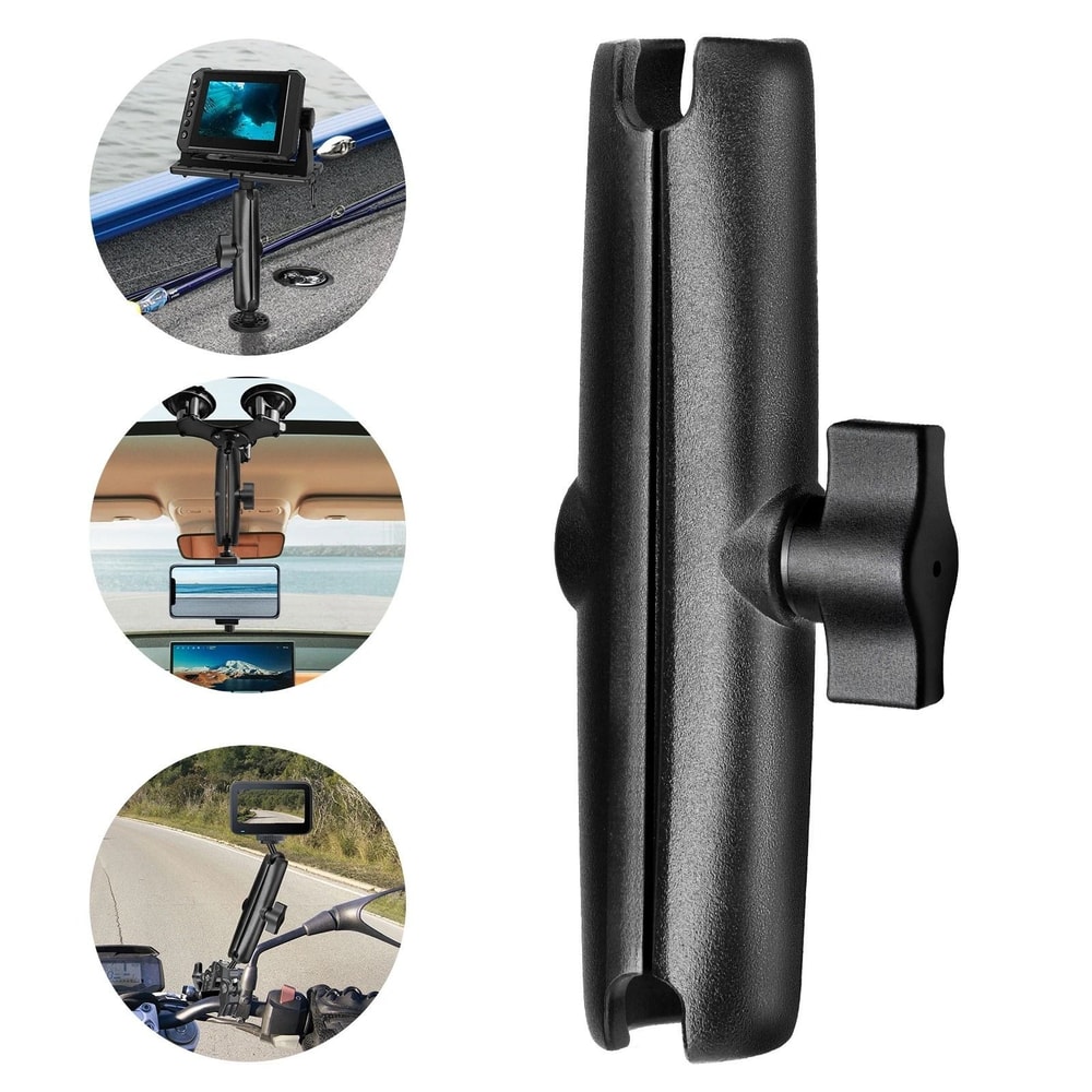 Dual Extension Double Socket Arm For RAM Mount B Ball Component Adjustable For Vehicles Outdoor M 4