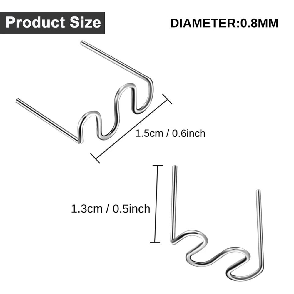 Stainless Steel Hot Staple Welding Plastic Repair Kit For Automotive Bumper Repair 6