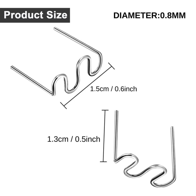 Stainless Steel Hot Staple Welding Plastic Repair Kit For Automotive Bumper Repair 6
