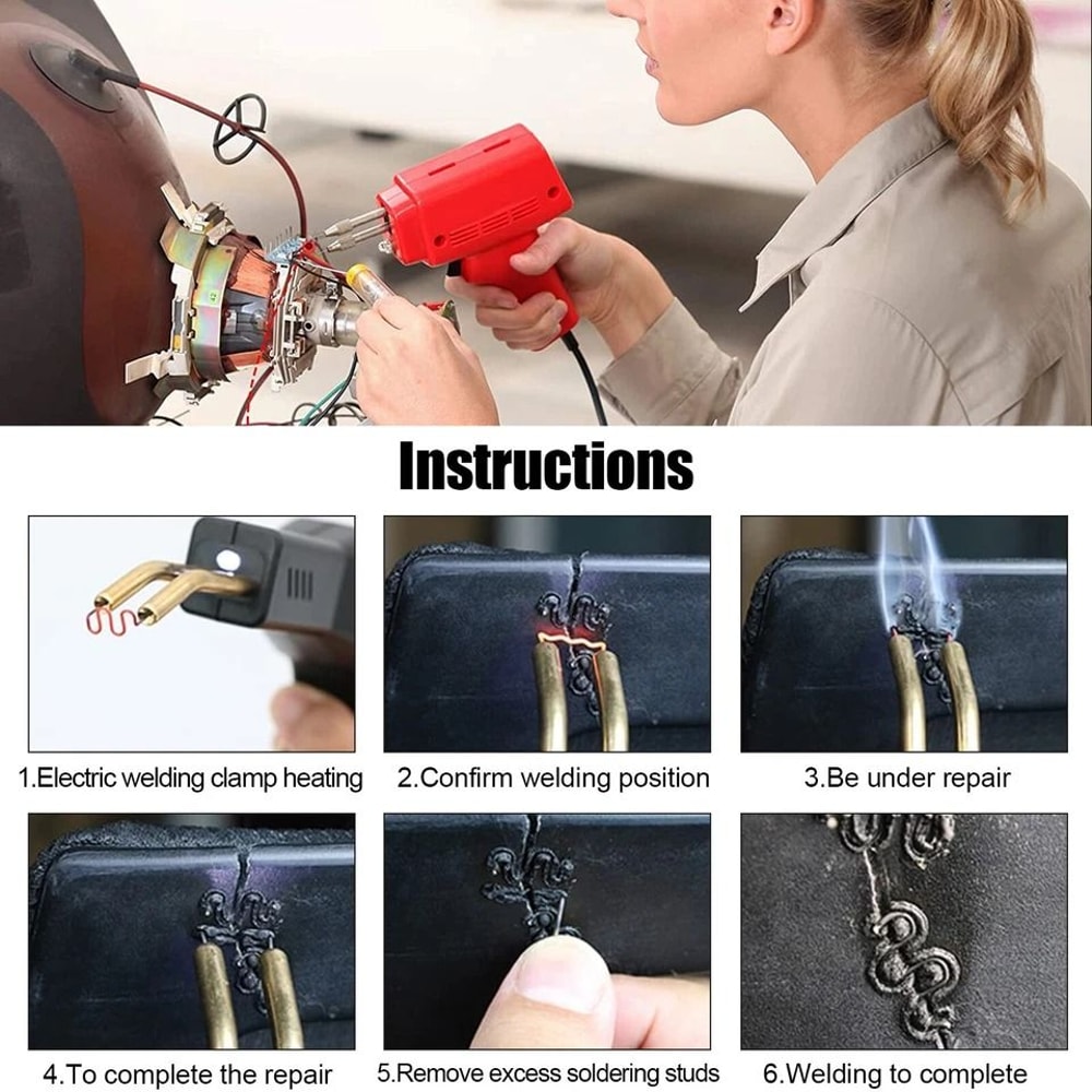 Stainless Steel Hot Staple Welding Plastic Repair Kit For Automotive Bumper Repair 2