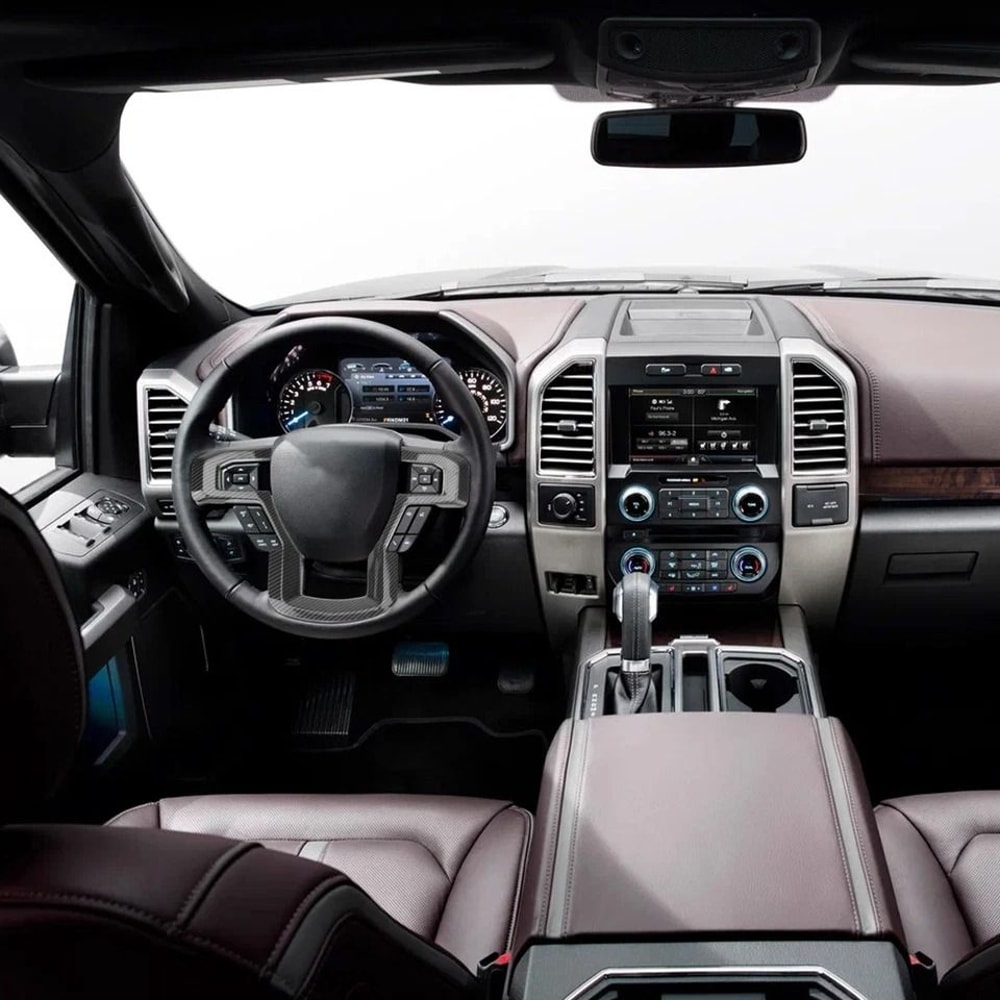 Carbon Fiber Look Steering Wheel Cover Trim Premium Sporty Upgrade 2