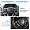 Carbon Fiber Look Steering Wheel Cover Trim Premium Sporty Upgrade 3