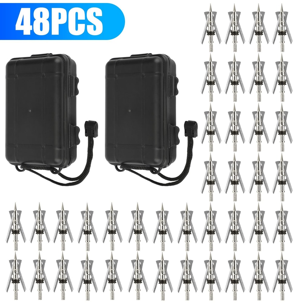 Archery Broadheads Grain Expandable Hunting Arrowheads With Precision Design 6