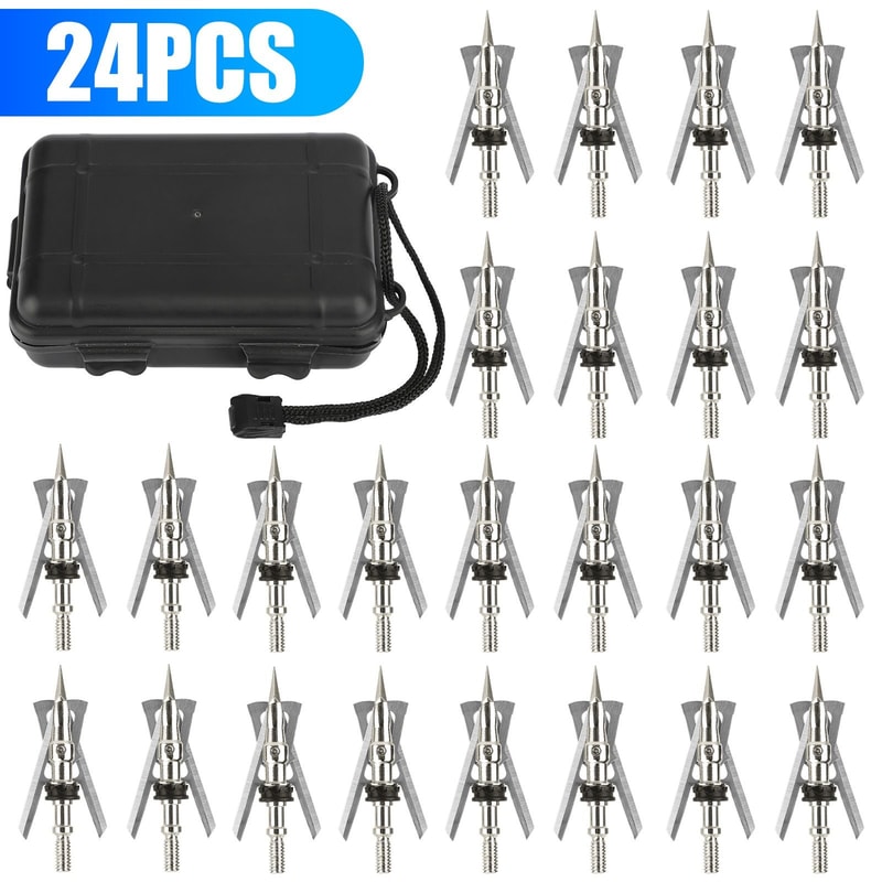 Archery Broadheads Grain Expandable Hunting Arrowheads With Precision Design 5