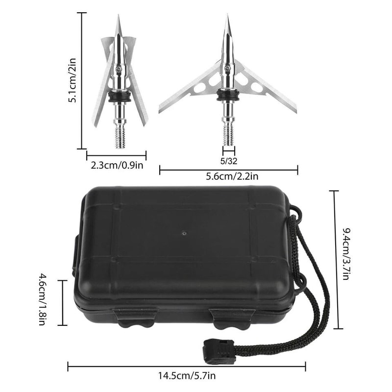 Archery Broadheads Grain Expandable Hunting Arrowheads With Precision Design 4