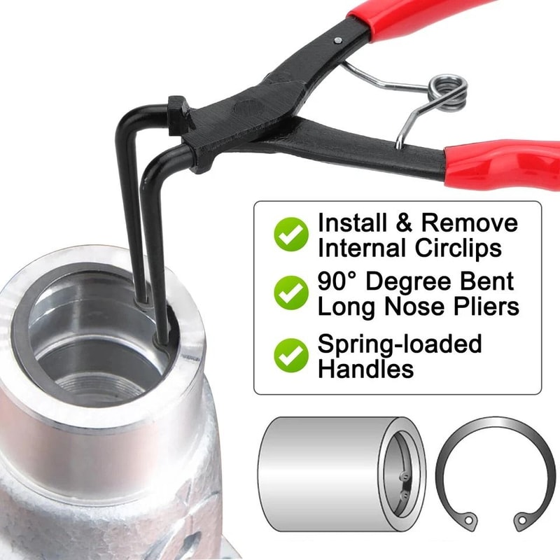 Heavy Duty Internal Master Cylinder Snap Ring Pliers Long Nose Pliers For Precision Snap Ring Remo 3