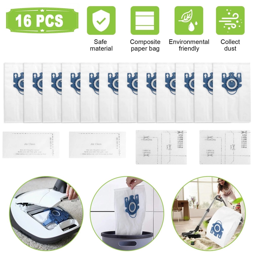 Vacuum Cleaner Dust Bags Filter Durable Hypoallergenic 5