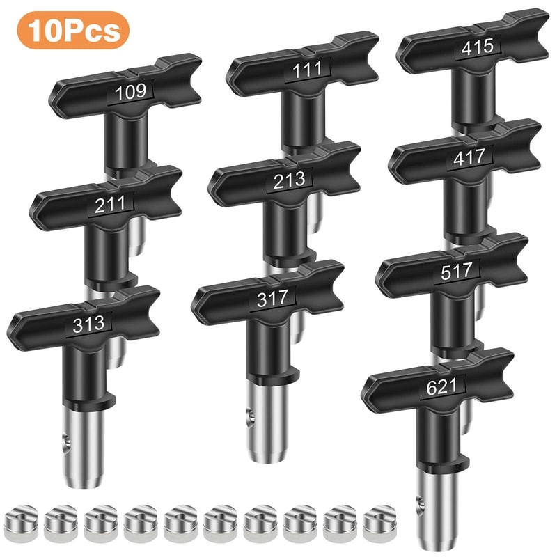 Reversible Paint Sprayer Tip Set For Airless Paint Guns Stainless Steel Nozzles For Precise Applica 5