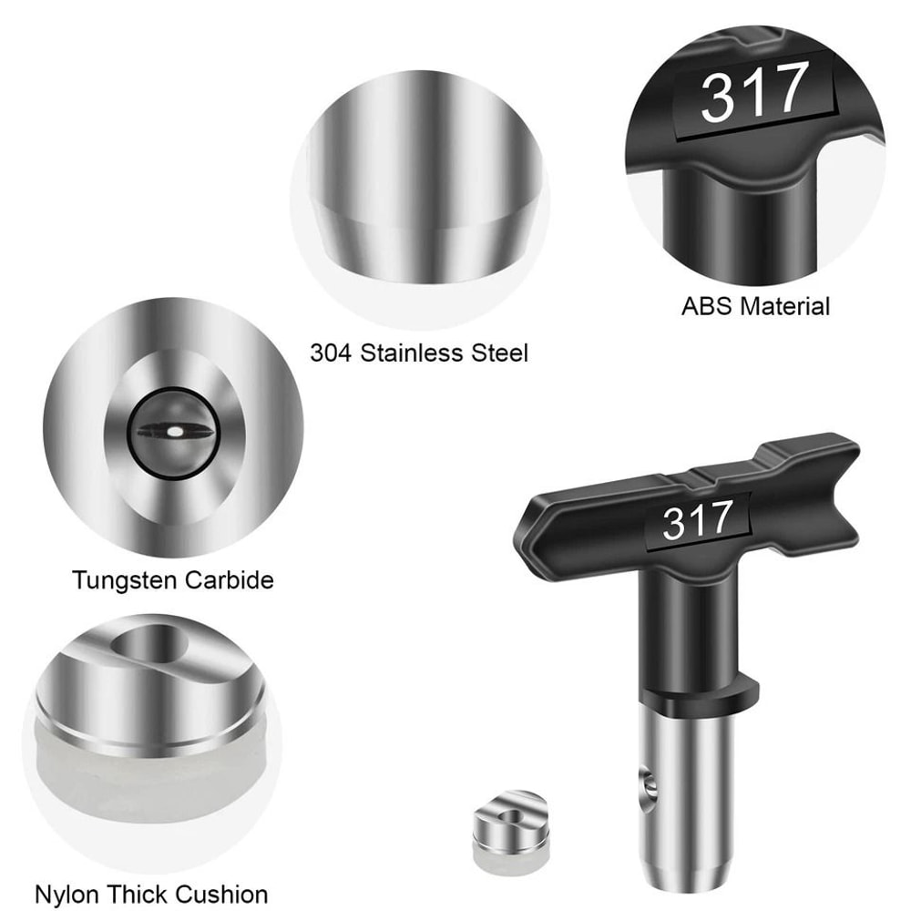 Reversible Paint Sprayer Tip Set For Airless Paint Guns Stainless Steel Nozzles For Precise Applica 3
