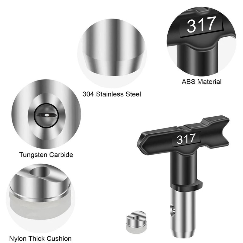 Reversible Paint Sprayer Tip Set For Airless Paint Guns Stainless Steel Nozzles For Precise Applica 3