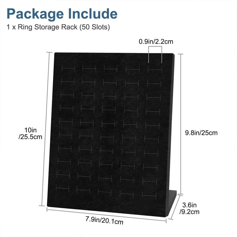 Velvet Ring Display Stand Jewelry Organizer For Rings Earrings Pendants 4