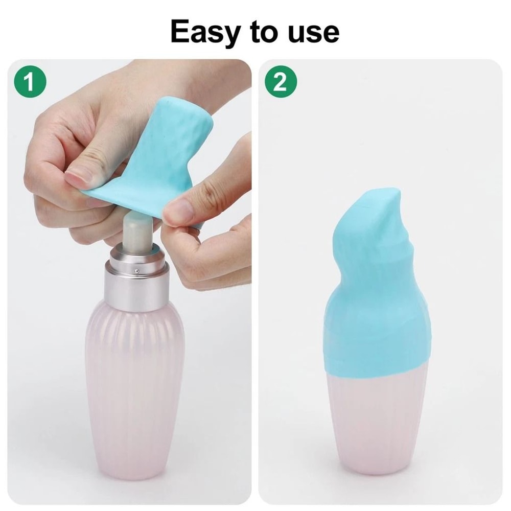 Leak Proof Travel Bottle Caps Set Reusable Silicone Covers For Toiletries 1