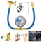 Bullet Piercing Tap Valve Kit For Refrigerator Fluoridation With Pressure Gauge Durable EasytoUse 2
