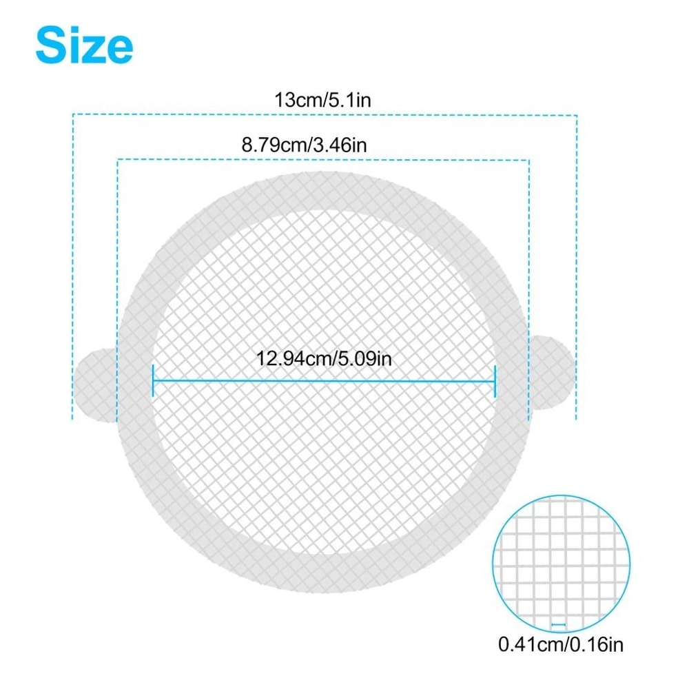 Disposable Shower Drain Hair Catcher Mesh Strainers For Bathroom 2