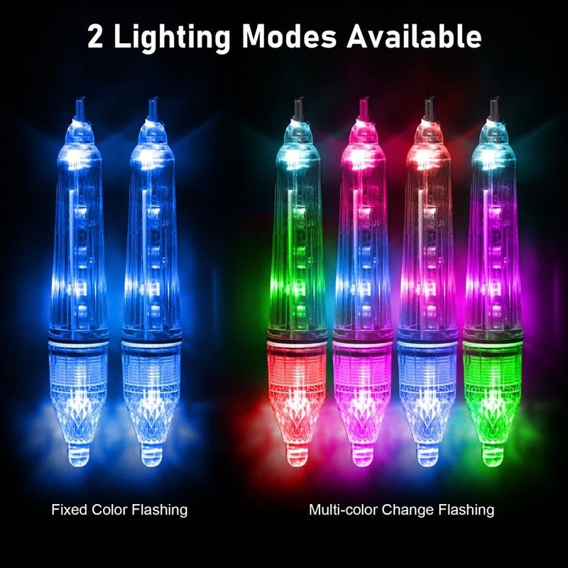 LED Underwater Fishing Light For Boats Squids Lures MultiColor Deep Drop 4