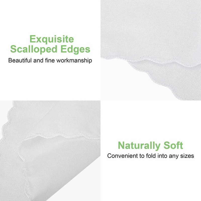 Soft Cotton Handkerchiefs For Men Classic Pocket Square Premium Absorbent Fabric 1