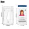 Clear ID Badge Holder Durable Plastic Protector For Vertical ID Cards Slim Hard Case 2