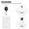 Clear ID Badge Holder Durable Plastic Protector For Vertical ID Cards Slim Hard Case 3