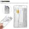 Clear ID Badge Holder Durable Plastic Protector For Vertical ID Cards Slim Hard Case 5