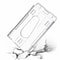 Clear ID Badge Holder Durable Plastic Protector For Vertical ID Cards Slim Hard Case 0