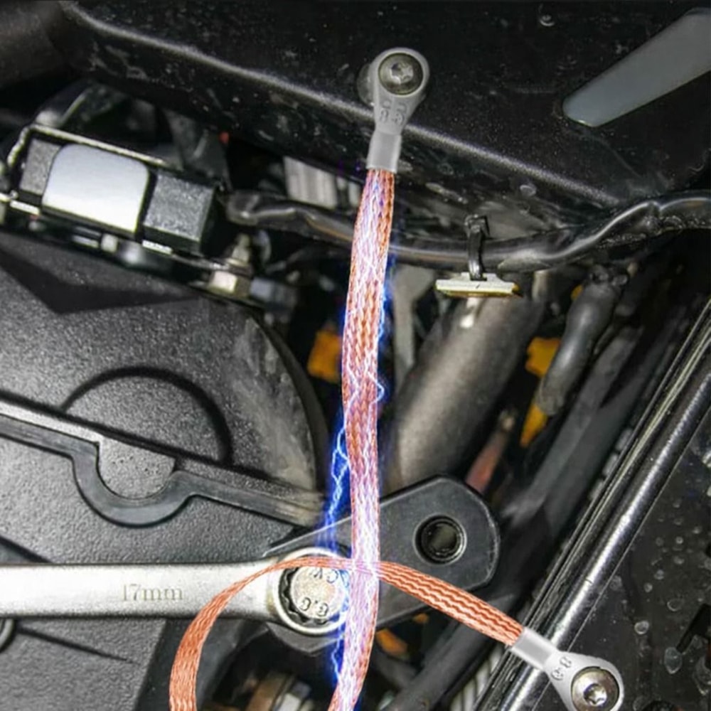 Engine Ground Strap Cable Copper Kit For Car Truck Firewall Engine Body Frame Grounding 0