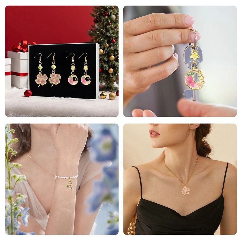 Metal Ear Hook Jump Ring Bezel Kit For DIY Jewelry Crafting 1