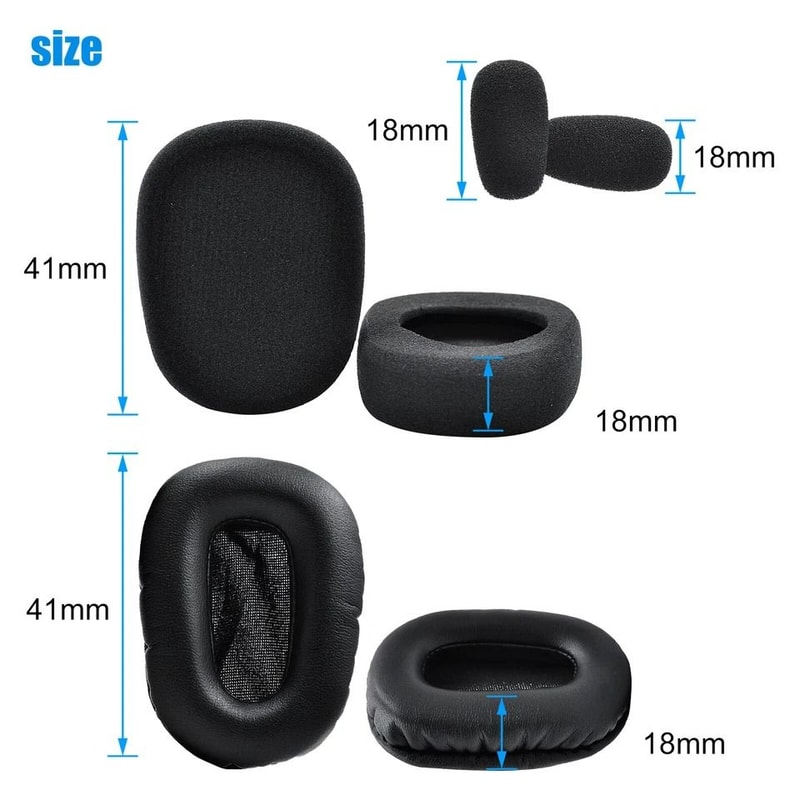 Replacement Ear Pads Foam Cushion Covers For Headphones 3