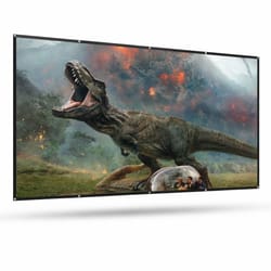 outdoor projector screen - washable & portable hd home theater for parties & outdoor movies