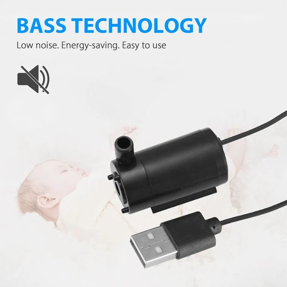 Small USB Water Pump Silent Submersible Fountain Pump For Garden Aquarium 5