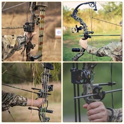 adjustable archery arrow rest for right & left handed compound bows – durable bristle design for precision hunting