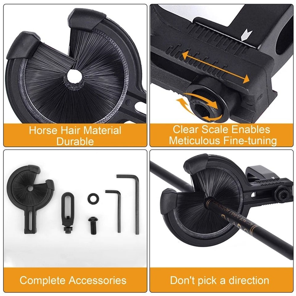 Adjustable Archery Arrow Rest For Right Left Handed Compound Bows Durable Bristle Design For Prec 3