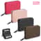 Leather Credit Card Holder With Zipper Coin Slots Portable Travel Wallet For Men And Women 5