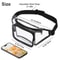 Clear Waist Pouch Bag Transparent Zipper Fanny Pack With Adjustable Strap TravelReady Gift For Act 5