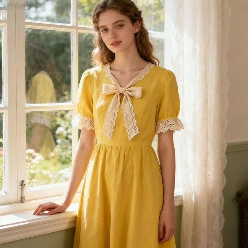 Beige Lace Trim Vintage Crochet Ribbon For Sewing Crafts Home Decor 1