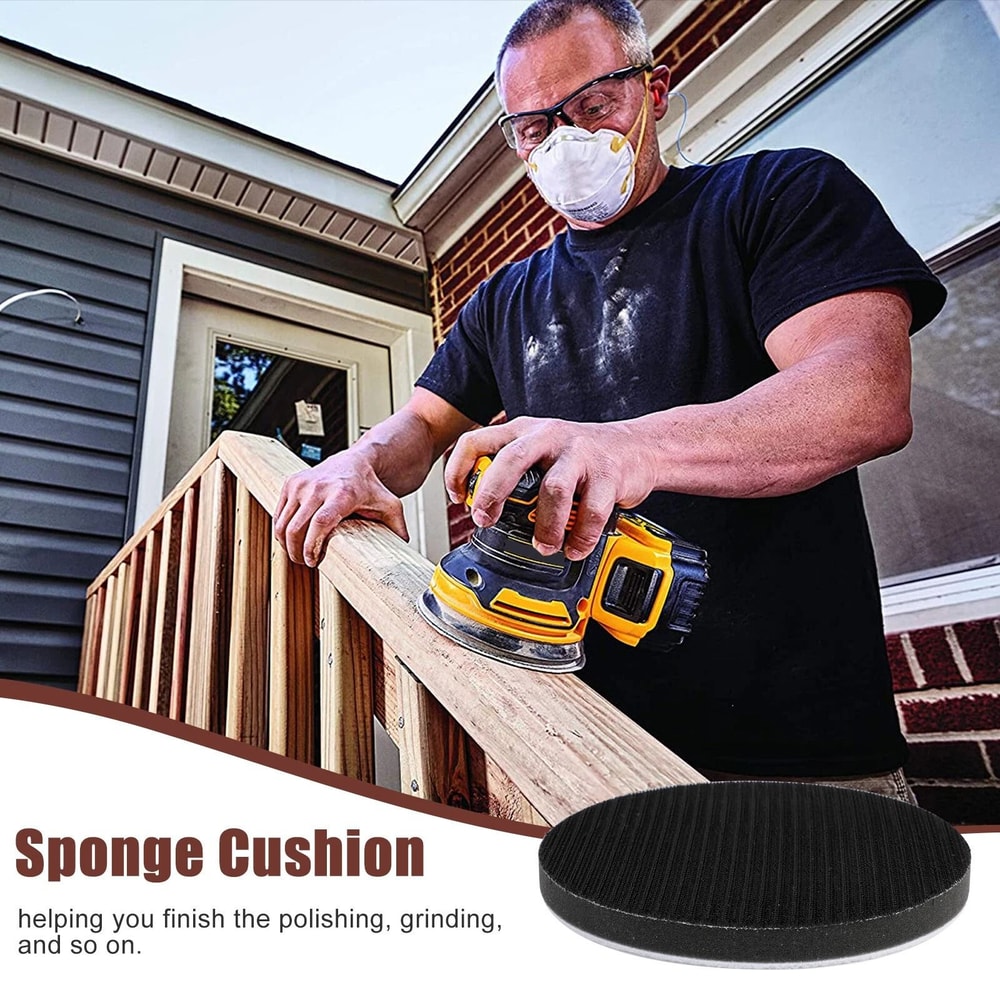 Hook Loop Foam Cushion Interface Sanding Disc Backing Pad For Sanding Tools 5