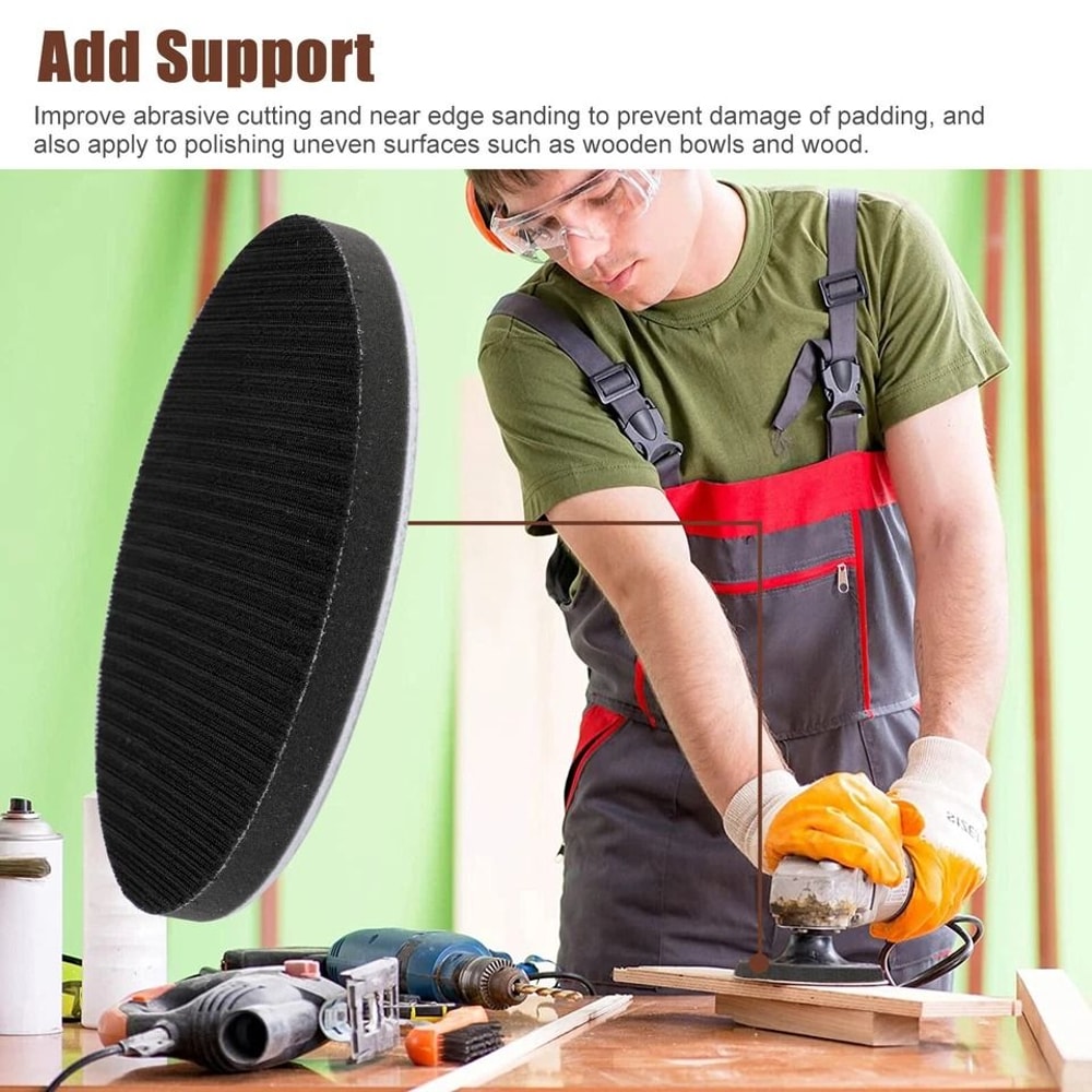 Hook Loop Foam Cushion Interface Sanding Disc Backing Pad For Sanding Tools 6
