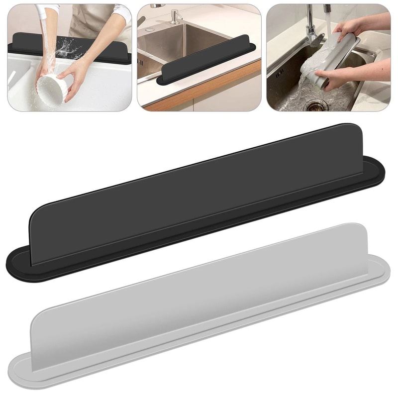 Silicone Sink Splash Guard Durable Water Stopper For Kitchen Dishwashing Area And More 3