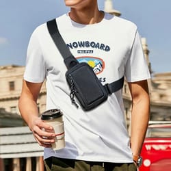 men's sling shoulder bag - stylish chest pack crossbody for casual travel & phones