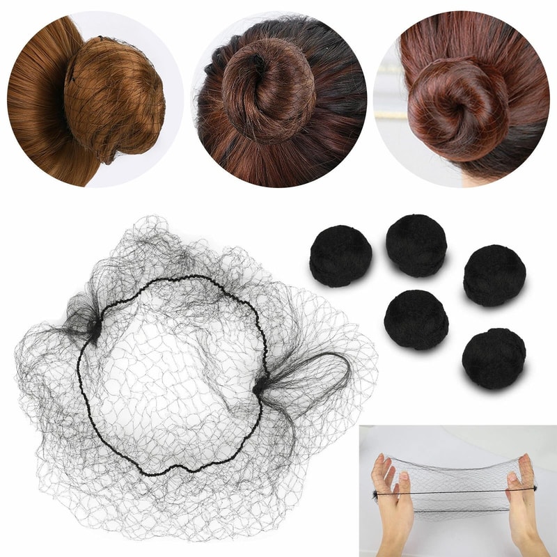 Invisible Hair Nets Elastic Edge Mesh Hairnet For Bun Covers 1