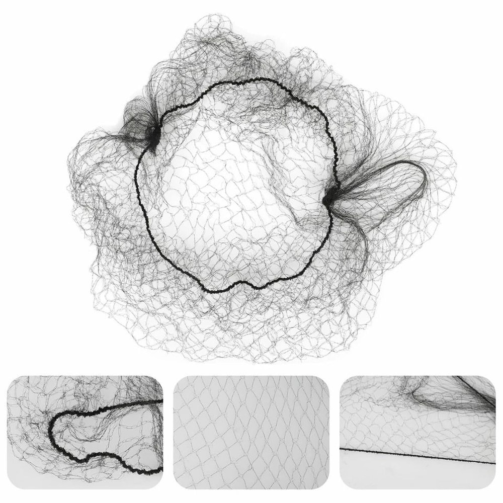 Invisible Hair Nets Elastic Edge Mesh Hairnet For Bun Covers 4