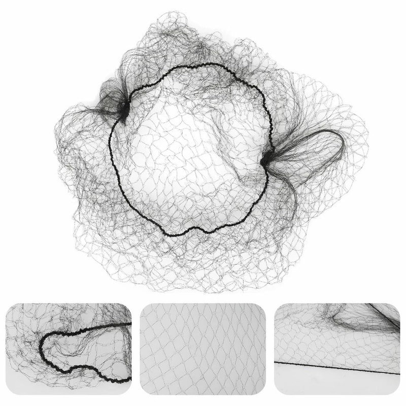 Invisible Hair Nets Elastic Edge Mesh Hairnet For Bun Covers 4