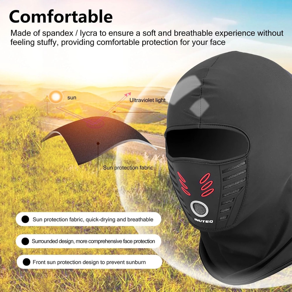 Outdoor Stretch Full Face Mask Windproof Fleece Summer Winter Protection For Skiing Biking And Mo 6
