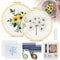 Embroidery Kit For Beginners Complete Cross Stitch Starter Set With Floral Design And Hoop 4