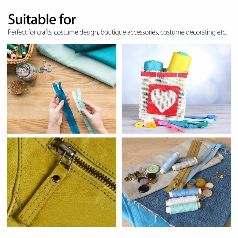 Coil Zipper Closed End Zip Replacement Kit Nylon For DIY Sewing Crafts And Costume Design 4