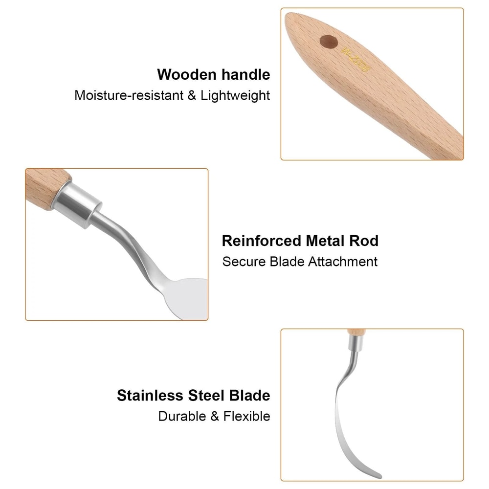 Stainless Steel Oil Painting Palette Knife Set For Artists Hobbyists 3