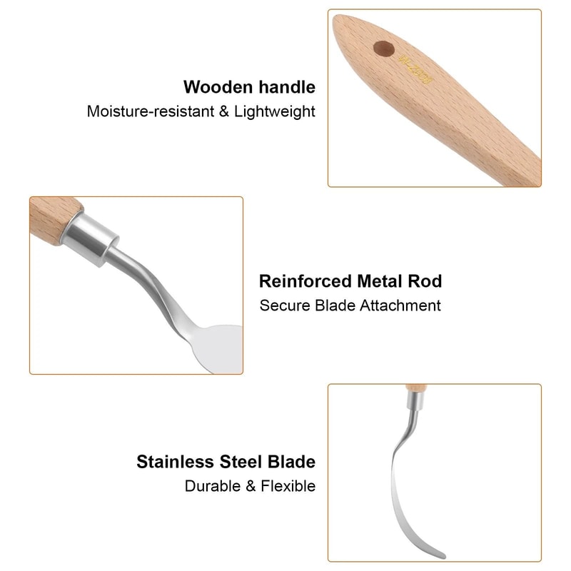 Stainless Steel Oil Painting Palette Knife Set For Artists Hobbyists 3