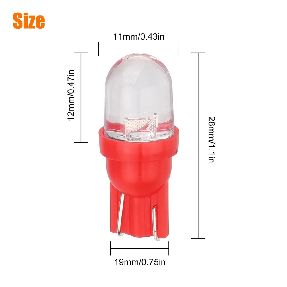 LED Car Interior Gauge Cluster Dash Panel Light Bulbs Super Bright Low Power Long Life 3