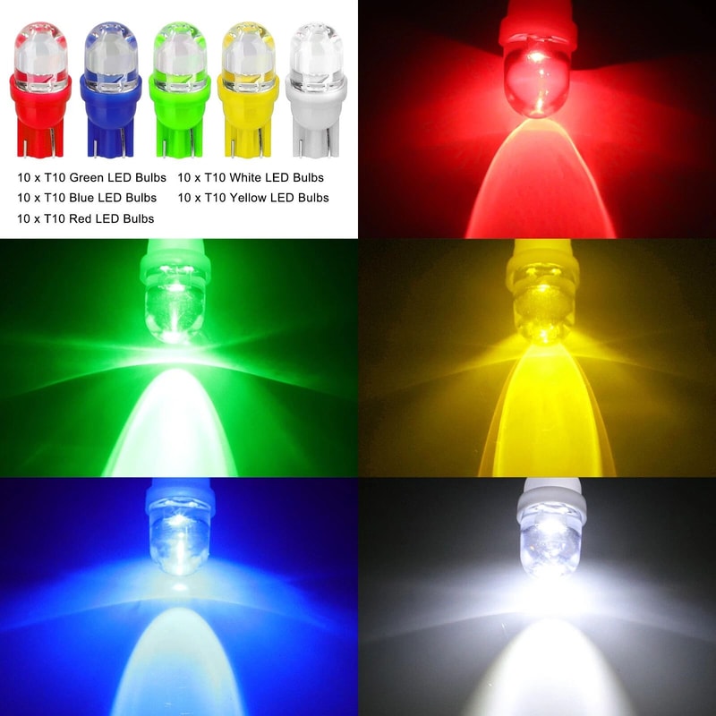 LED Car Interior Gauge Cluster Dash Panel Light Bulbs Super Bright Low Power Long Life 5