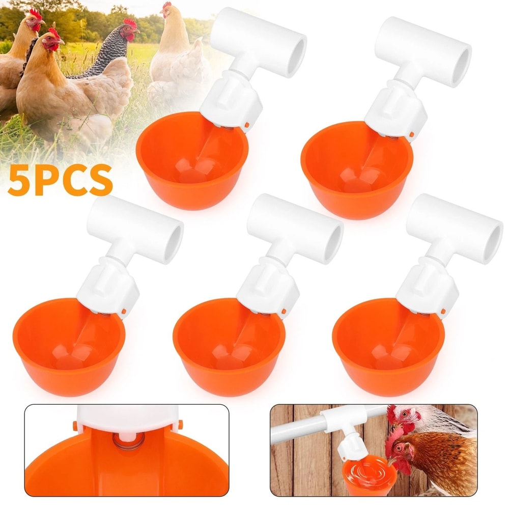 Automatic Poultry Watering Cups For Chickens Ducks Quail And Hens LeakFree Waterer System 6