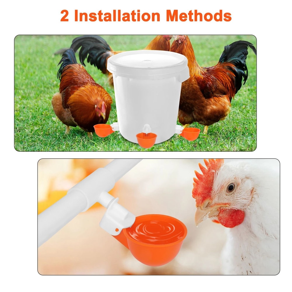 Automatic Poultry Watering Cups For Chickens Ducks Quail And Hens LeakFree Waterer System 3